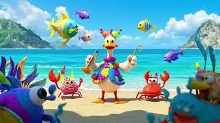 Duck and the Ocean Orchestra | Dive into the Music of the Sea! 🐤🌊🎵