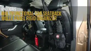 OneTigris Rigid MOLLE Panel- Universal Car Back Seat Organizer