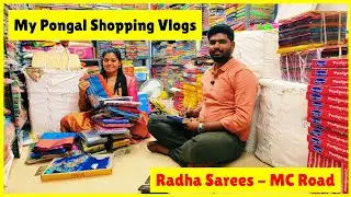 👉 My Pongal Saree Shopping Vlogs 👈 Radha Sarees MC Road Chennai | Priya Shopping Vlogs