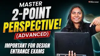 Advanced 2-Point Perspective Techniques 🖌️🎨| Essential Skills to Crack Design Entrance Exams