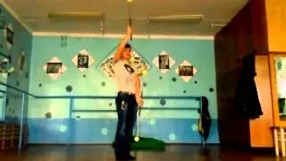 Fire-show уроки - Anti-spin flover Обучение(Double staff)