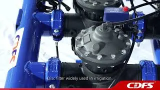 CDFS 3 inch 3 pcs automatic backwash disc filter