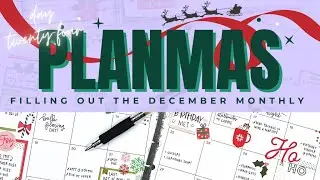 Filling out my December Monthly // PLANMAS Day 24 | Plans by Rochelle