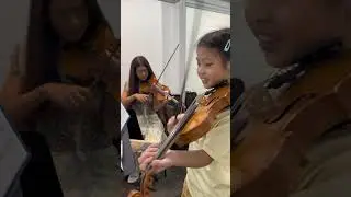 Jajah's violin lesson