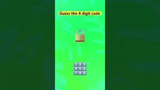 Guess the 4 digit code
