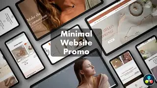 Minimal Website Promo Template | DaVinci Resolve