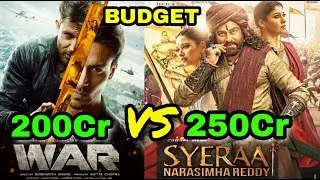 Sye Raa Vs War Movie Budget | Hrithik Roshan, Chiranjeevi | 2 October