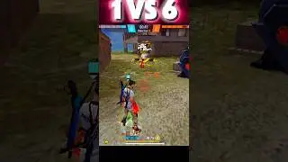 1 VS 6 📈 UMP GOD OR WHAT is💀☠️ #freefire