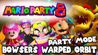 SMPM: Mario VS Wario VS Waluigi VS Toadette | Bowser’s Warped Orbit | Mario Party 8