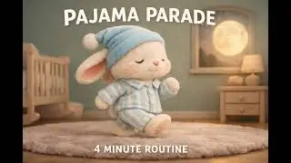 The Pajama Parade 🧸 Bedtime Routine Song for Toddlers (4 Minutes) | Cuddle Bunny Time