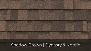 IKO Roof Shingle Colors &ndash; Shadow Brown | Performance | Dynasty and Nordic