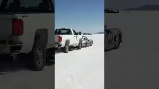 Mercedes Gullwing at Bonneville Salt Flats RGS Motorsports