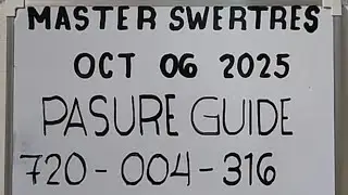 SWERTRES HEARING TODAY PASURE GUIDE OCT 06 2025