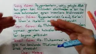 HZ.MUHAMMED'İN PEYGAMBERLİK Y&Ouml;N&Uuml;