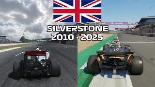 Evolution of Silverstone in Codemasters F1 Games - 2010-2025