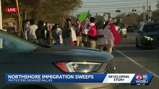 Protest underway in Slidell amid increase of Border Patrol presence