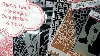 Stencil Haul including Stencilgirl, Dina Wakley, Visible Image & more!!