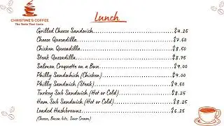 Digital Menu July 2025