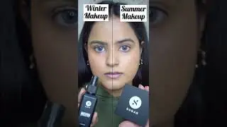 ❄️Winter Vs ☀️Summer Makeup Look😍 | #shorts | SUGAR⁩ Cosmetics