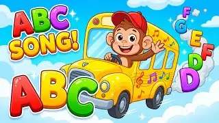ABC Song A to Z for Kids 🎵 | Learn Alphabet & Phonics | Monkey Cartoon