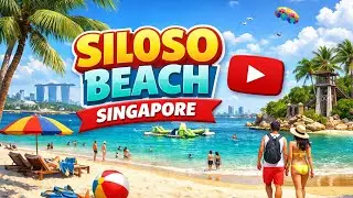 Singapore siloso beach part 1 🏝️💘#singapore #silosobeach #minivlog #travel #trending #tamil