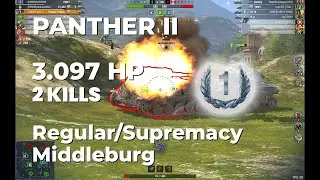168th GUNNERS | PANTHER II | 3 1K DMG | 2 KILLS  | 1ST CLASS | Middleburg | #wotb #wotblitz