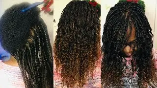 Pick &lsquo;N&rsquo; Drop Braids On Extremely Short Twa Hair