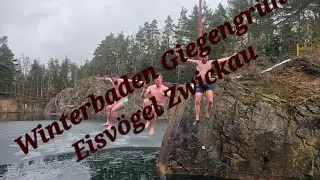 Giegengrün Steinbruch Tauchclub Flipper Eisbaden Eisvögel Zwickau🏊🏊