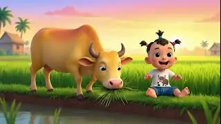 Em Đi Chăn Bò 🐄👦 | Nhạc Thiếu Nhi Vui Nhộn | Hoạt Hình Không Thoại | Bé Xem Là Thích