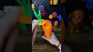 3D printed Small Carrot Katana Collapsing Sword #3dprinting
