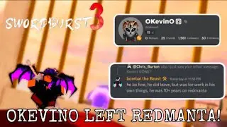 OKEVINO LEFT REDMANTA AND SWORDBURST 3! | Roblox | [Swordburst 3 News]