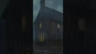 Good Relaxation and Fall Sleep with Heavy Rain on Roof and Bridge, Rain at Night  #cozythunderrain