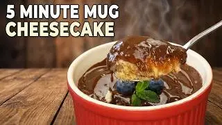 5 Minute Mug Cheesecake in the Microwave (No Oven!) | Microwave Dessert.
