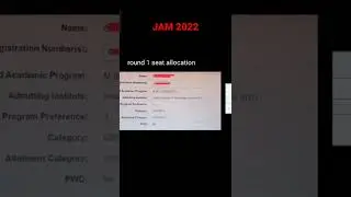 IIT JAM 2022 result #2nd