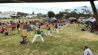 Woodchopping Grand Final Tasmanian Government Thousands Eric Reece Memorial Standing Block Handicap