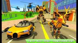 Deer Robot car transformation game || 3D unity robot battle game || Kids Entertainment Game