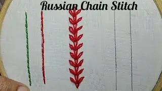 Russian Chain Stitch ! Basic Hand Stitch Design ! Russian Chain Stitch Kaise Banaye ?