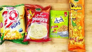ASMR Unboxing of Nimko & Local Pakistani Snacks 🎧 | Pure Desi Crunch Sounds for Adults 2025