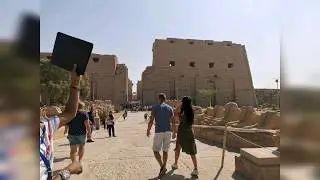 Inside of Karnak Temple in Luxor-Egypt&mdash;&Agrave; l'int&eacute;rieur du temple de Karnak &agrave; Louxor-Egypte