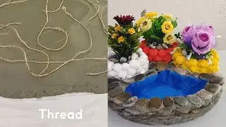 Amazing Cement Vase Idea #Shorts
