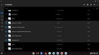Multiple File Selection for OneDrive on a Chromebook.