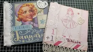 Mein Jahresprojekt🩷❄️⛄12 Designpapiere, 12 Alben