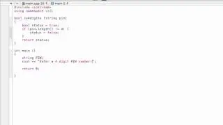 Boolean function example (C++ programming tutorial)