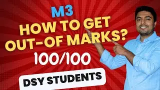 M3 study strategy| engineering maths-3| m3| how to score m3 |