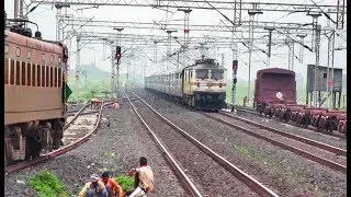 Legendary 12472 Swaraj Express with WAP-7 in ICF Avatar | Indian Railways