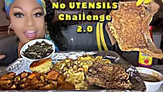NO UTENSILS CHALLENGE 2.0 @TamzTable / @Bloveslife  | 9K SUBSCRIBERS CELEBRATION
