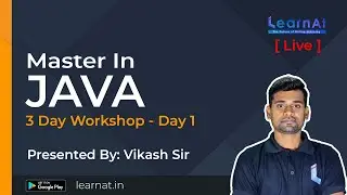 Master in Java | Day 1 of 3-Day Workshop | Java Introduction | Classes | Methods | Variables