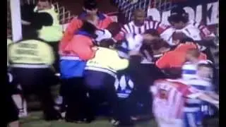 Stoke fan attacks goalkeeper
