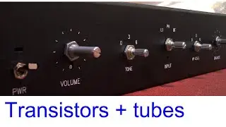 6AS7 tube preamp w special function assembly #1, headphone level selector, 3 output, tone control
