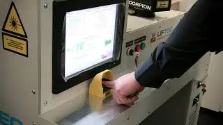 carousel laser workstation for connector marking